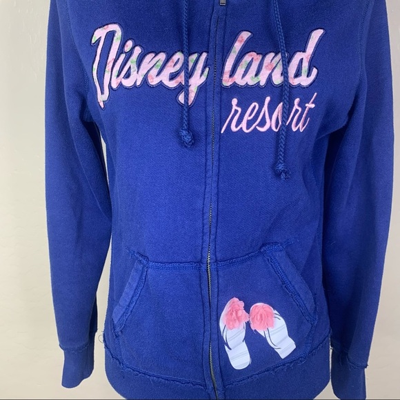 Disneyland Resort Blue Flip Flop Zip-Front Hoodie - Picture 3 of 5